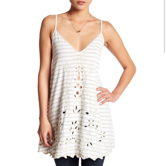 Free People Tank Top Ivory - Picture 2 of 3